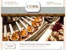 Tablet Screenshot of corkcatering.com